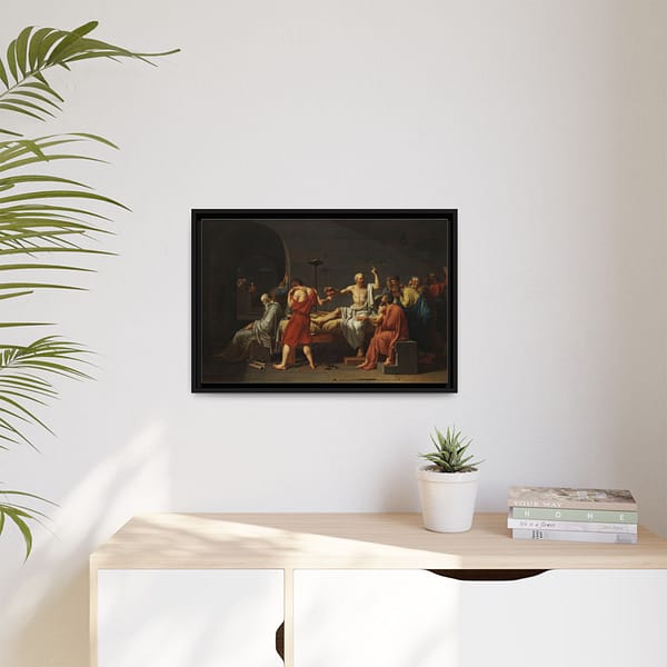14673550359016899092_2048.jpeg The Death of Socrates – Jacques-Louis David (1787) – Classical Framed Canvas Print