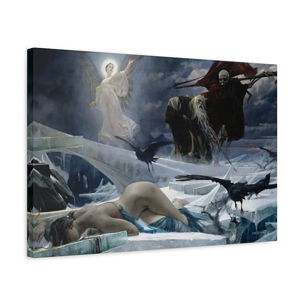 14683669277080417472_2048.jpeg Ahasuerus at the End of the World – Adolf Hirémy-Hirschl (1888) – Classical Canvas Print