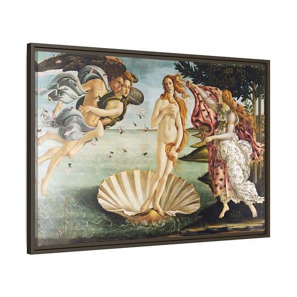 14688440912286703866_2048.jpeg The Birth of Venus – Sandro Botticelli (c. 1485-1486) – Renaissance Framed Canvas Print