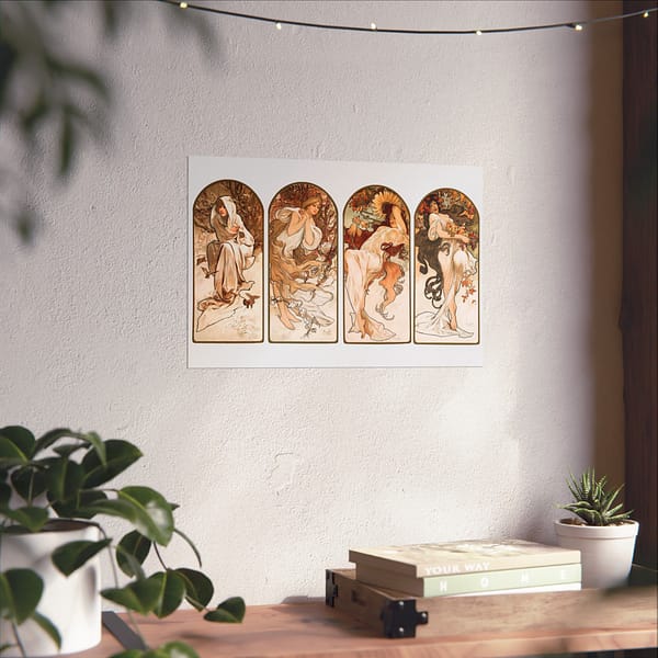 14732721166110997433_2048.jpeg The Seasons - Alphonse Mucha (1897) - Art Nouveau Poster Print