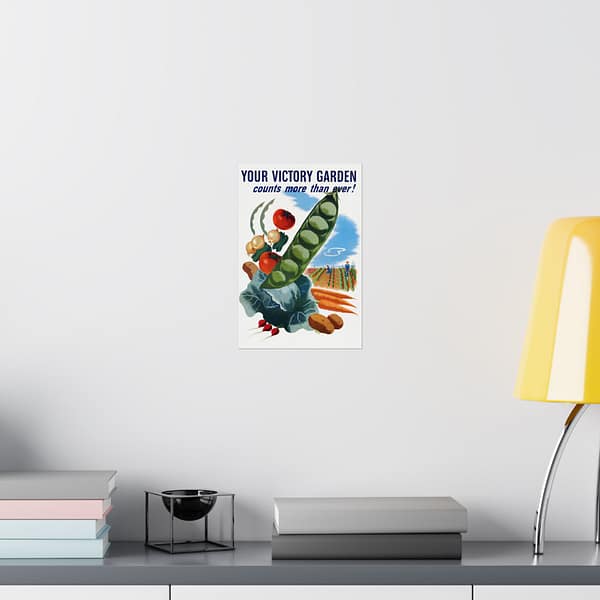 14739747875936500150_2048.jpeg Your Victory Garden Counts More Than Ever! - Hubert Morley (1945) - Patriotic WWII Poster Print