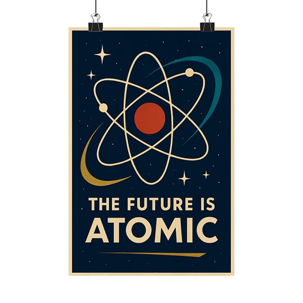 14746316939651699225_2048.jpeg The Future Is Atomic – LUNE Original – Space Age Poster Print