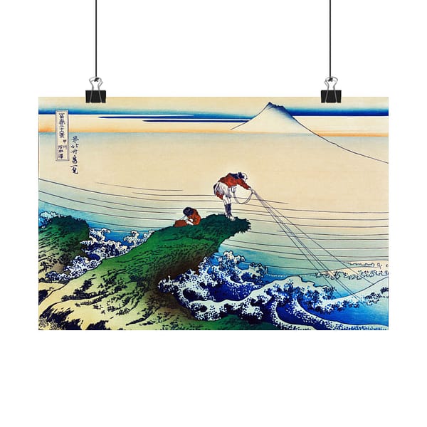 14761587771763175479_2048.jpeg Kajikazawa in Kai Province - Katsushika Hokusai (c. 1830) - Japanese Woodblock Poster Print
