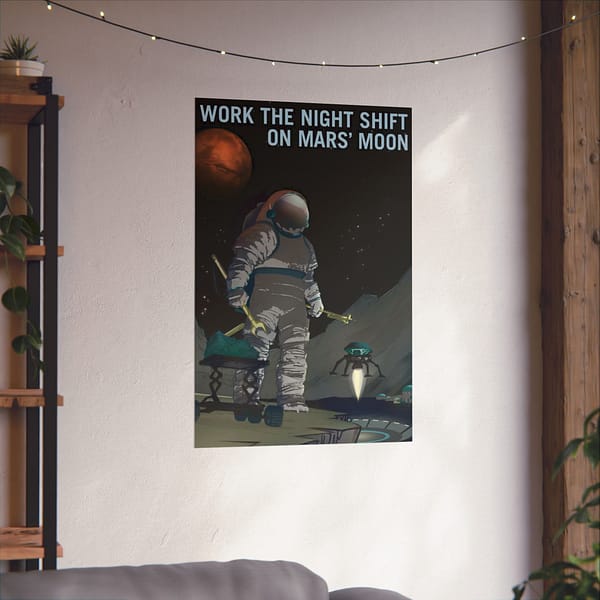 14828998158849166191_2048.jpeg Work the Night Shift – NASA Recruitment Ad – Space Age Poster Print