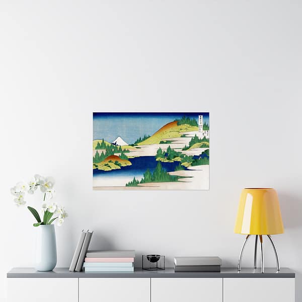 14831419701316928565_2048.jpeg The Lake at Hakone in Sagami Province - Katsushika Hokusai (c. 1830) - Japanese Woodblock Poster Print