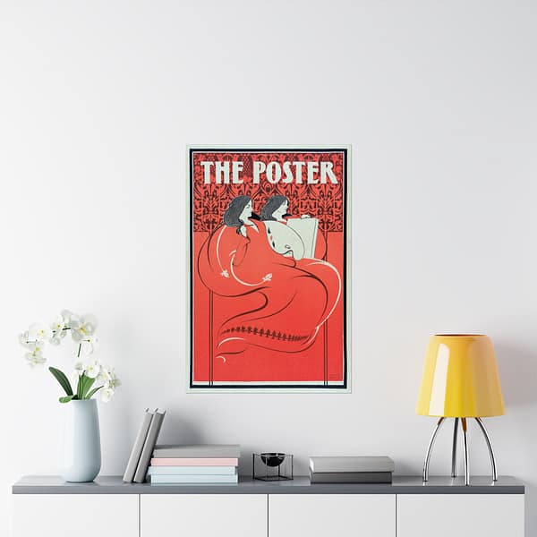14859966749907035496_2048.jpeg The Poster, Miss Art and Miss Litho – Elisha Brown Bird (1896) – Art Nouveau Poster Print