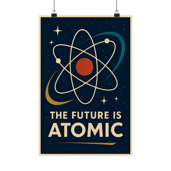 14897095744057645743_2048.jpeg The Future Is Atomic – LUNE Original – Space Age Poster Print