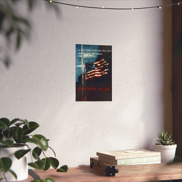 14915179765220597976_2048.jpeg Remember Dec. 7th! - Allen Saalburg (1942) - Patriotic WWII Poster Print