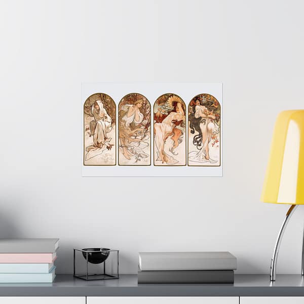 14991819152228170075_2048.jpeg The Seasons - Alphonse Mucha (1897) - Art Nouveau Poster Print