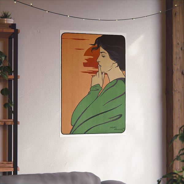 15060597788238101401_2048.jpeg L'Heure du Silence - Henri Georges J. I. Meunier (1897) - Art Nouveau Poster Print