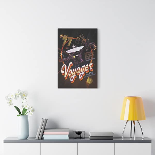 15064536848857509271_2048.jpeg Voyager ‘77 – NASA Disco-themed Art – Space Age Canvas Print