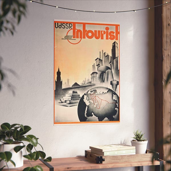 1508440583696991356_2048.jpeg UdSSR – Intourist (1935) – Vintage Travel Poster Print