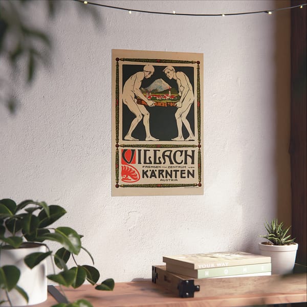 15129355928947154231_2048.jpeg Villach, Kärnten (Carinthia) – Pietro A. Sencig (c. 1900s) – Art Nouveau Poster Print