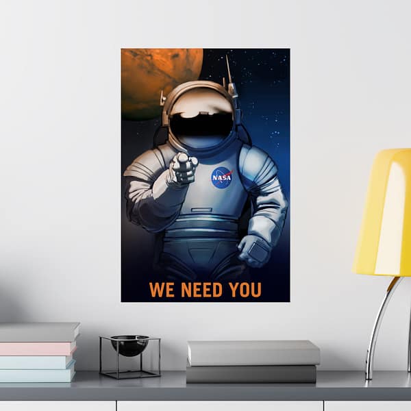 15161856027575155324_2048.jpeg We Need You – NASA Recruitment Ad – Space Age Poster Print