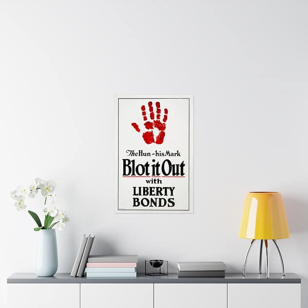 15170063630129847081_2048.jpeg The Hun, his Mark - Blot it Out with Liberty Bonds - James Allen St. John (1918) - Patriotic WWI Poster Print