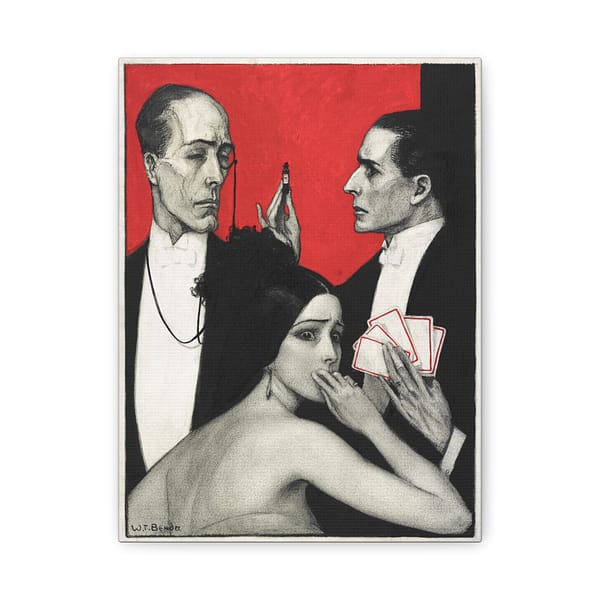 1522711800213080058_2048.jpeg See, Jack, he said, his manner wild and delirious - Wladyslaw Theodore Benda (1922) - Art Deco Canvas Print