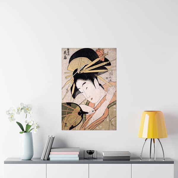15273569212278207028_2048.jpeg The Courtesan Hanaogi of the Ogiya – Ichirakutei Eisui (c. 1798) – Japanese Woodblock Poster Print