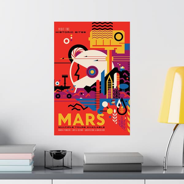 15301334440014220172_2048.jpeg Mars - Multiple Tours Available - NASA Travel Ad (2018) - Space Age Poster Print