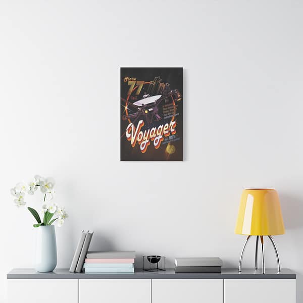 15329507833299417126_2048.jpeg Voyager ‘77 – NASA Disco-themed Art – Space Age Canvas Print