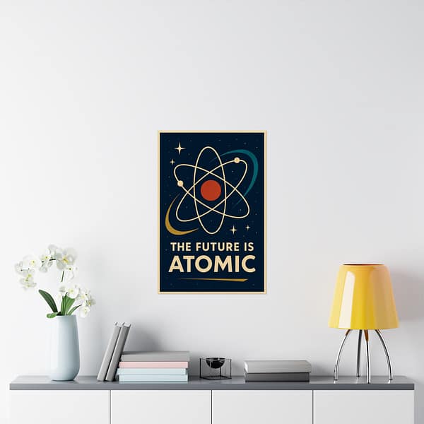 1535344288482107958_2048.jpeg The Future Is Atomic – LUNE Original – Space Age Poster Print