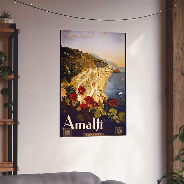 15353791180443789276_2048.jpeg Amalfi Coast, Italy – ENIT Italian National Tourist Board – Vintage Travel Poster Print