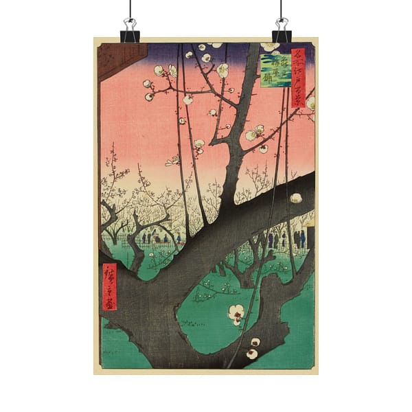 15508637507132890012_2048.jpeg Plum Park in Kameido – Utagawa Hiroshige (1857) – Japanese Woodblock Poster Print