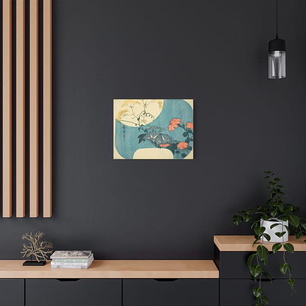 15589945331350996172_2048.jpeg Morning Glories, Pinks, and Maiden Flower - Utagawa Hiroshige (c. 1830-1844) - Japanese Woodblock Canvas Print