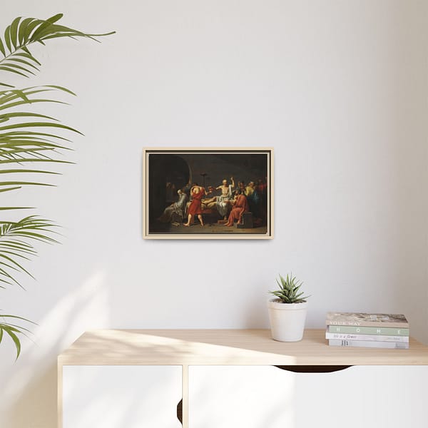 15614569365202037764_2048.jpeg The Death of Socrates – Jacques-Louis David (1787) – Classical Framed Canvas Print