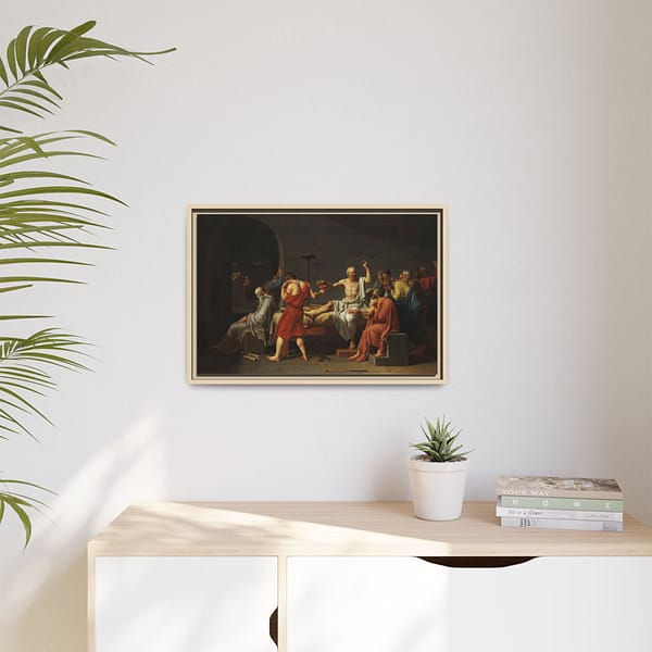 15623247542632363349_2048.jpeg The Death of Socrates – Jacques-Louis David (1787) – Classical Framed Canvas Print