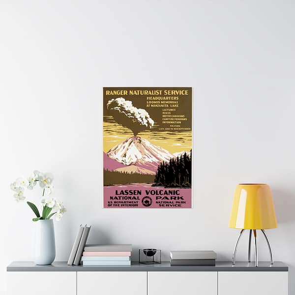 15634510668710926199_2048.jpeg Lassen Volcanic National Park – Works Progress Administration (c. 1938) – Vintage Travel Poster Print