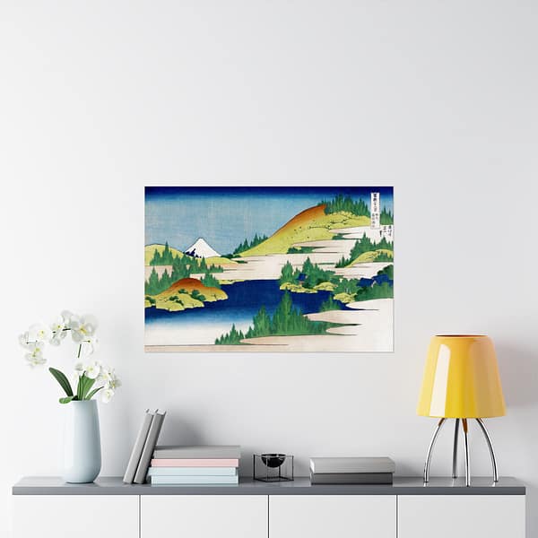 15676434062365316777_2048.jpeg The Lake at Hakone in Sagami Province - Katsushika Hokusai (c. 1830) - Japanese Woodblock Poster Print