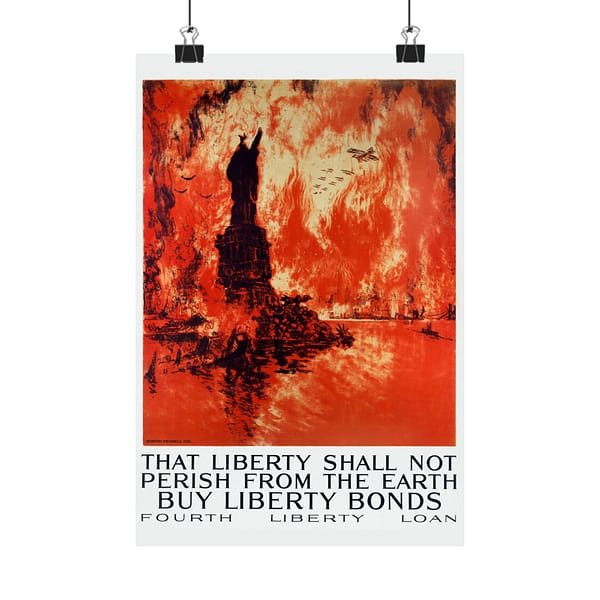 15720490768330794803_2048.jpeg That Liberty Shall Not Perish From the Earth - Buy Liberty Bonds - Joseph Pennell (1918) - Patriotic WWI Poster Print