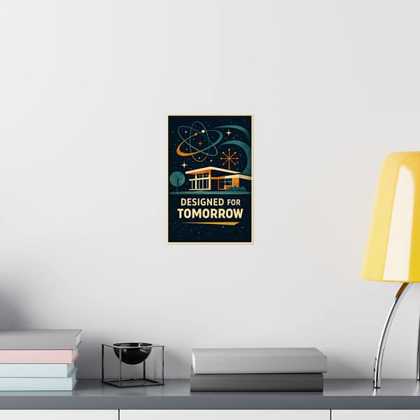 15777650662375805559_2048.jpeg Designed for Tomorrow – LUNE Original – Atomic Age Poster Print