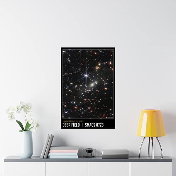 15786144502380295796_2048.jpeg Deep Field - NIRCam Compass Image - NASA James Webb Space Telescope - Space Age Poster Print