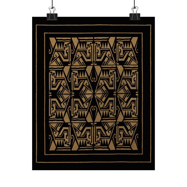 15862523492607291022_2048.jpeg Art Deco Geometric Velvet Pattern (c. 1920-1930) - Art Deco Poster Print