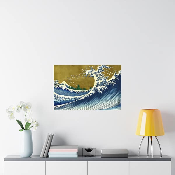 15890724954110570011_2048.jpeg Kaijo no Fuji (Fuji Seen from the Sea) - Katsushika Hokusai (1834) - Japanese Woodblock Poster Print