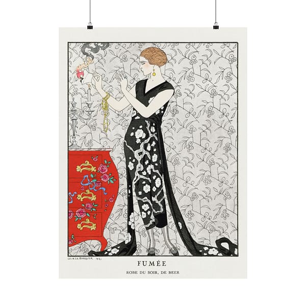 15933727353339930063_2048.jpeg Fumée - Robe du soir, de Beer - George Barbier (1921) - Art Deco Poster Print