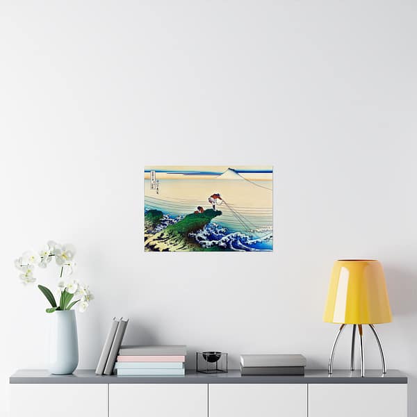 15944917242758485488_2048.jpeg Kajikazawa in Kai Province - Katsushika Hokusai (c. 1830) - Japanese Woodblock Poster Print