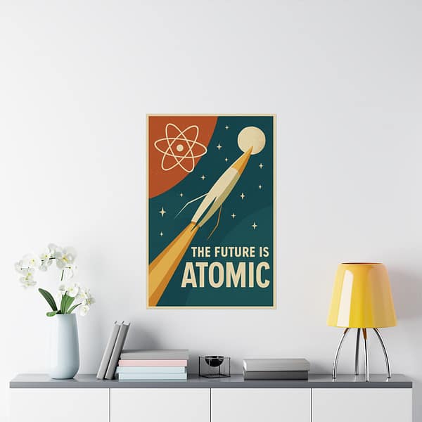 16036024223025884863_2048.jpeg The Future Is Atomic – LUNE Original – Space Age Poster Print