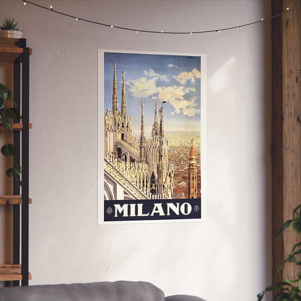 16053011902541341859_2048-1.jpeg Milano (Milan), Italy – ENIT Italian National Tourist Board (c. 1920) – Vintage Travel Poster Print