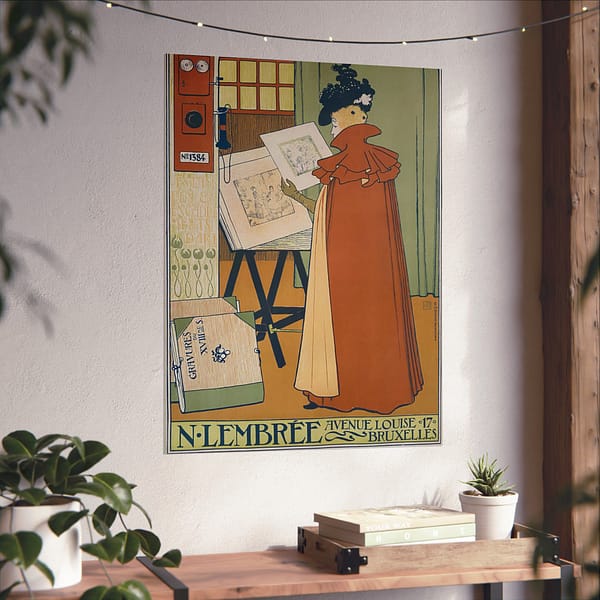 16077363034134798926_2048.jpeg N. Lembrée, Encadrements – Théo Van Rysselberghe (1897) – Art Nouveau Poster Print