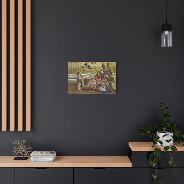 16138390592181039166_2048.jpeg Tametomo and the inhabitants of Onoshima Island – Katsushika Hokusai (1811) – Japanese Woodblock Canvas Print