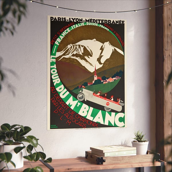 16147857966952635580_2048.jpeg Le Tour du Mt. Blanc – Roger Broders (1927) – Vintage Travel Poster Print