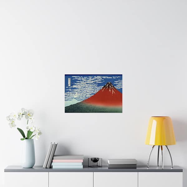 16193869715993867033_2048.jpeg Red Fuji (South Wind, Clear Sky) – Katsushika Hokusai (c. 1830-32) – Japanese Woodblock Poster Print