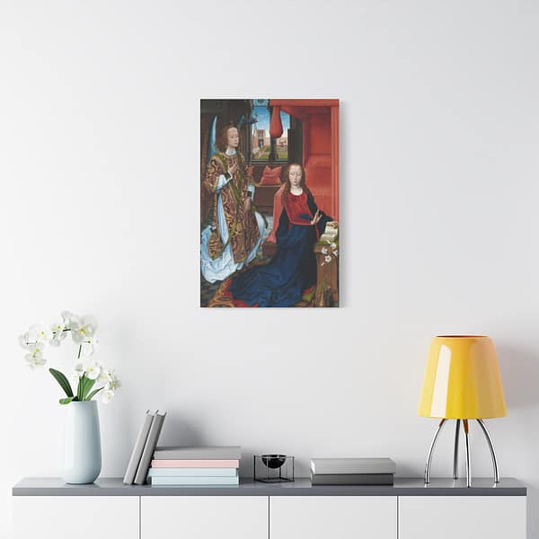16282187195561307398_2048.jpeg The Annunciation (Clugny version) – Hans Memling (c. 1465-1475) – Classical Renaissance Canvas Art