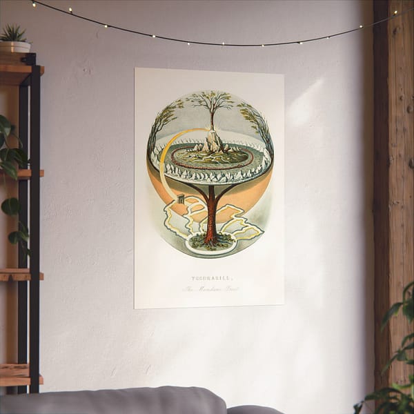 16310328022364999604_2048.jpeg Yggdrasill, The Mundane Tree - Finnur Magnusson (1859) - Vintage Art Poster Print