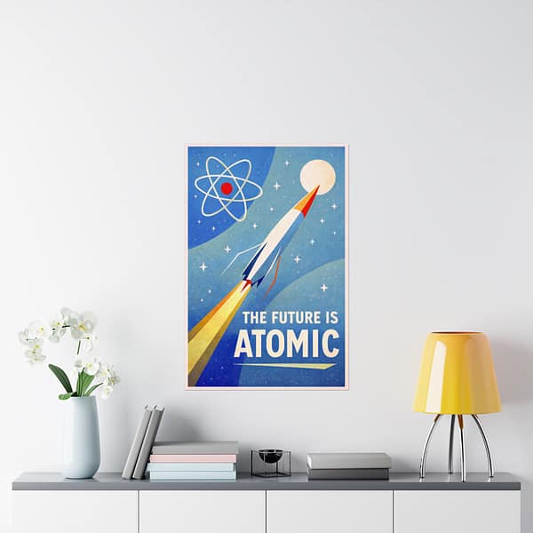 16386420288786254885_2048-1.jpeg The Future Is Atomic – LUNE Original – Space Age Poster Print