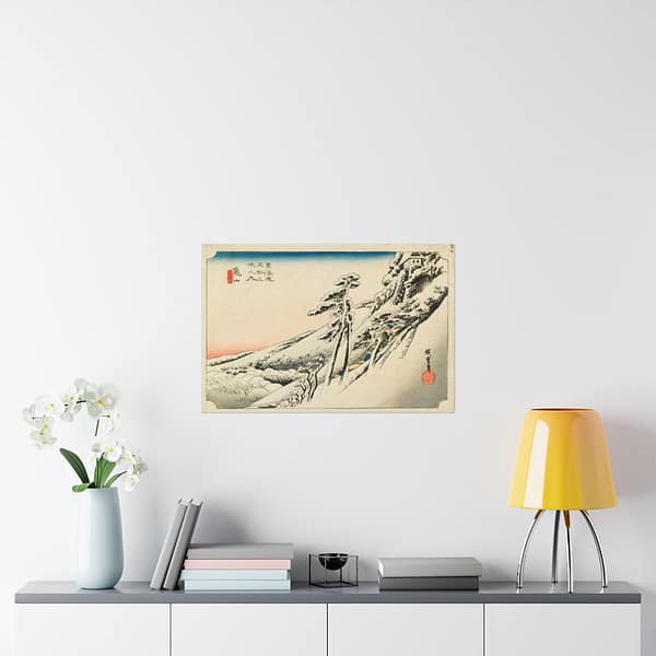 16456154257234489798_2048.jpeg Kameyama, Clear Weather After Snow - Utagawa Hiroshige (c. 1832-33) - Japanese Woodblock Poster Print
