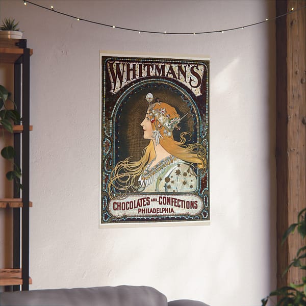 16478445494198119551_2048.jpeg Zodiac (Whitman's Chocolates and Confections) - Alphonse Mucha (1896) - Art Nouveau Poster Print