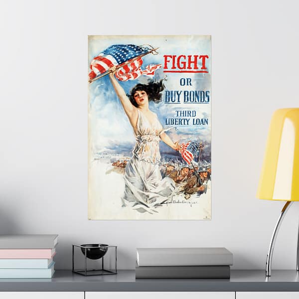 16509758061097742221_2048.jpeg Fight or Buy Bonds - Third Liberty Loan - Howard Chandler Christy (1917) - Patriotic WWI Poster Print